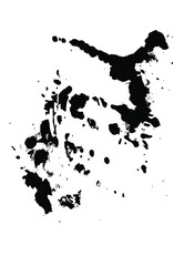 Expressive abstract shapes. Ink drawing. EPS 10, artwork.