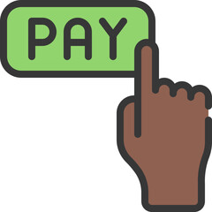 Pay Button Press Icon