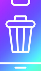 Bin Vector Icon Design Illustration