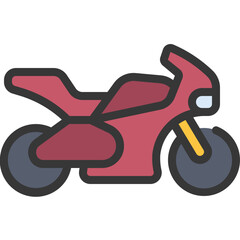 Sports Motorbike Icon