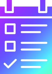 Checklist Vector Icon Design Illustration