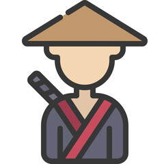 Japanese Hat Ninja Icon