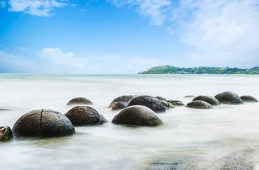 Foto op Plexiglas Moeraki boulders in New Zealand © Fyle