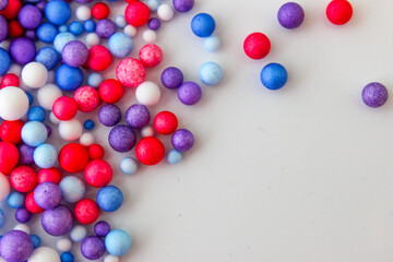 Colorful balls design for birthday and celebration cards