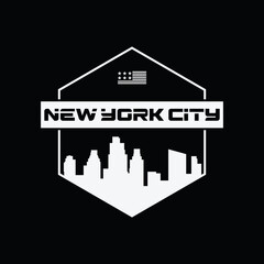 New york illustration typography. perfect for t shirt design