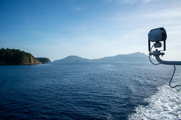 Traveling on Ferry in the Gulf of Naples