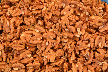 Dried and cleaned ready-to-eat walnuts