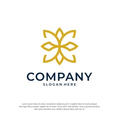 jewelry logo star concept premium vector