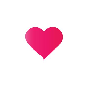 Heart, love icon logo  free vector