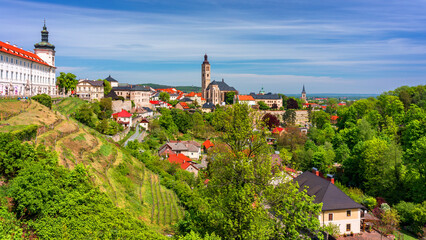Obraz premium View of Kutna Hora with Saint Barbara's Church that is a UNESCO world heritage site, Czech Republic. Historic center of Kutna Hora, Czech Republic, Europe.