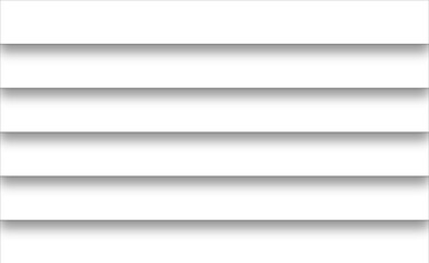 Obraz premium Fondo de persiana y capas blancas con sombra.