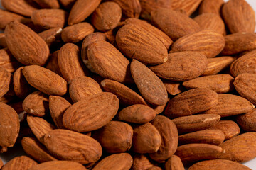 Full Frame Shot Of Raw Almonds Background