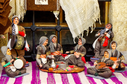 14 May 2022 Sanliurfa Turkey. Little sculptures illustrate sira night at Sanliurfa Turkey