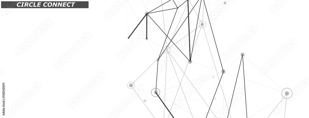 Aufkleber abstract vector illustration. futuristic elegant background for business presentations. lines and do