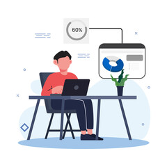 People concept. Vector illustration of email marketing, newsletter, online advertising for graphic and web design, business presentation and marketing material.