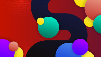 Abstract colorful background. Gradient flowing geometric pattern background texture for poster cover design. Minimal color abstract gradient banner template. Modern vector wave shape