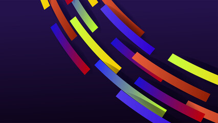 Abstract colorful background. Gradient flowing geometric pattern background texture for poster cover design. Minimal color abstract gradient banner template. Modern vector wave shape