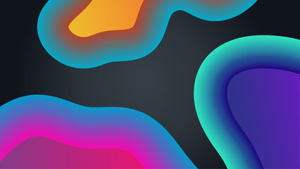 Abstract background with colorful shapes, waves, lines, circles, and pattern
