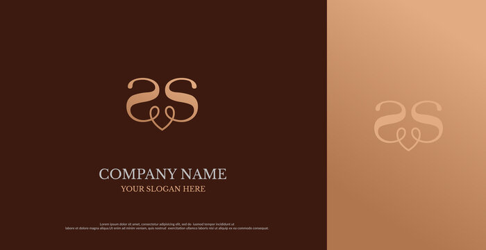 Initial SS Logo Design Vector 