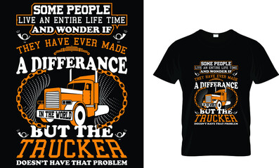 Best Trucker t shirt design...