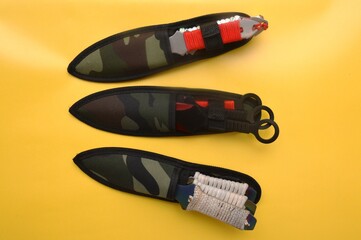 Throwing combat knife for sport and leisure