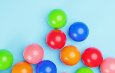 3D素材_カラーボール