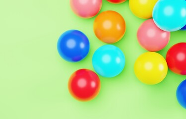 3D素材_カラーボール