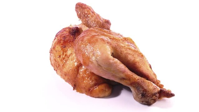 Halbes Grillh&auml;hnchen - H&auml;hnchen Freigestellt