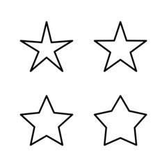 Star icon vector. rating sign and symbol. favourite star icon
