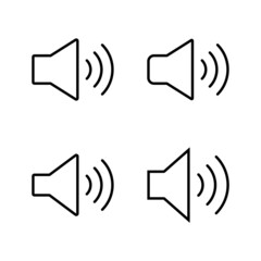 Speaker icon vector. volume sign and symbol. loudspeaker icon. sound symbol