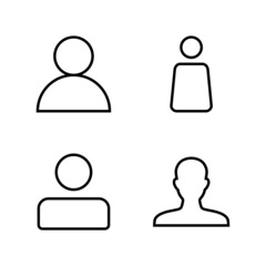 User icon vector. person sign and symbol. people icon.