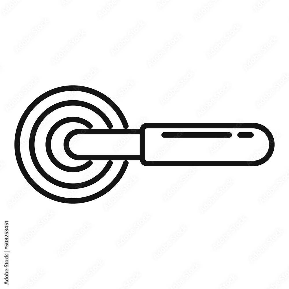 Poster exit door handle icon outline vector. lock latch