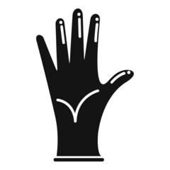 Glove icon simple vector. Medical hand