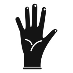 Hand glove icon simple vector. Medical latex