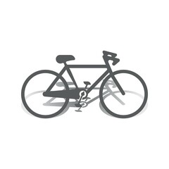 Fototapeta premium Bike vector icon isolatedon white