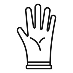 Obraz premium Clean glove icon outline vector. Surgical latex