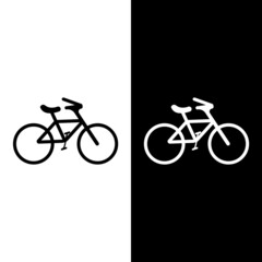 Fototapeta premium Bike vector icon isolatedon white