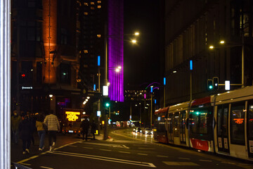 City Transport At Night