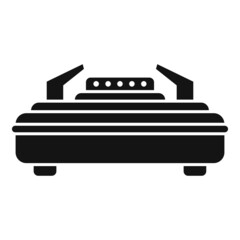 Stove gas equipment icon simple vector. Cooker pot