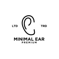 Ear Hearing Logo Template Vector Icon