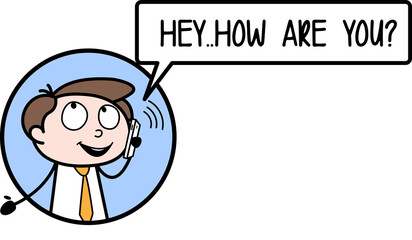 cartoon character of a person with a smile