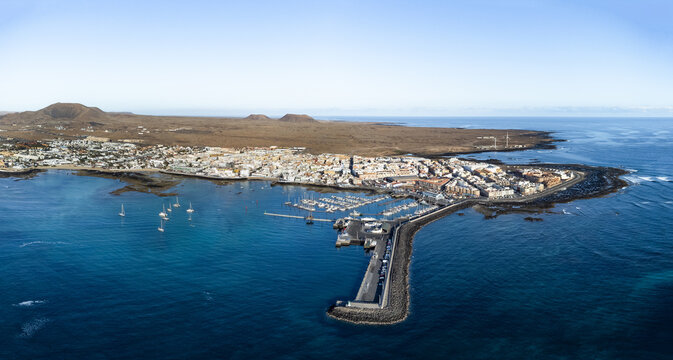 Corralejo panorama aerial view, Fuerteventura