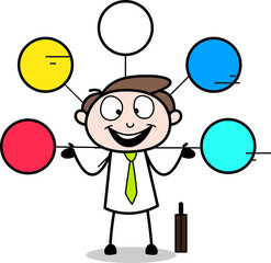 businessman with bubble