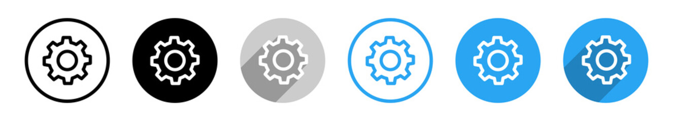 Zahnrad Vector Icons