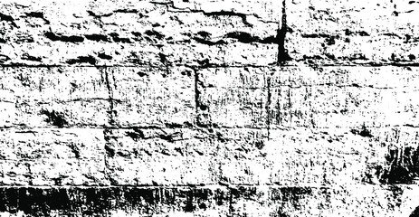 Monochrome texture composed of irregular graphic elements. Distressed uneven grunge background. Abstract vector illustration. Overlay for interesting effect and depth. Isolated on white background.