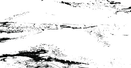 Obraz premium Monochrome texture composed of irregular graphic elements. Distressed uneven grunge background. Abstract vector illustration. Overlay for interesting effect and depth. Isolated on white background.