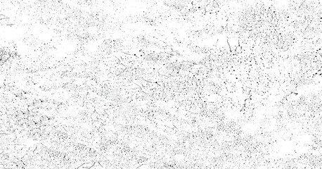 Abstract vector noise. Small particles of debris and dust. Distressed uneven background. Grunge texture overlay with fine grains isolated on white background. Vector illustration. EPS10.
