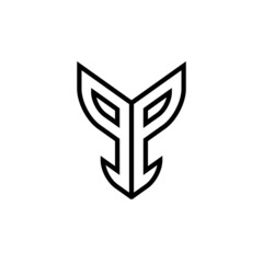 Modern logo letter G and E form a war helmet