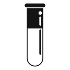 Test tube icon simple vector. Expert control