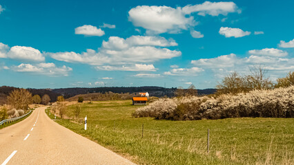 Beautiful summer view near Riedenburg, Bavaria, Germany